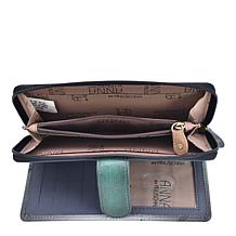 Anna by Anuschka Hand Painted Leather Two Fold Wallet