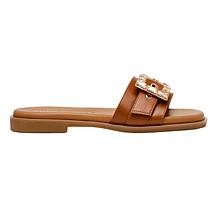 Anne Klein Casey Elegant Crystal Slip-On Slide
