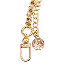 Anne Klein Faux Leather Interlaced Chain Belt