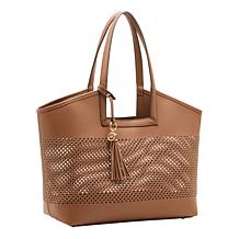 Anne Klein Solid Caning Tote