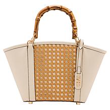 Anne Klein Straw Tote Handbag