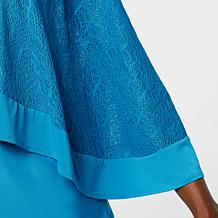 Antthony 2-piece Fishnet Overlay Top & Wide-Leg Pant