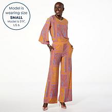 Antthony 2-piece Flowy Top and Wide Leg Pant