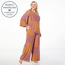 Antthony 2-piece Flowy Top and Wide Leg Pant