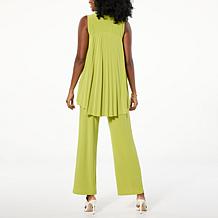 Antthony 2-piece Pleat Back Tank and Pull-On Pant Set