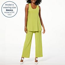 Antthony 2-piece Pleat Back Tank and Pull-On Pant Set