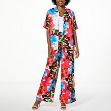 Antthony 2-piece Printed Challis Camp Shirt & Pant Set