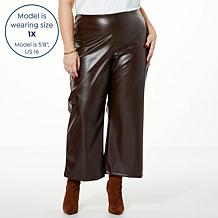 Antthony Faux Leather Gaucho Pant