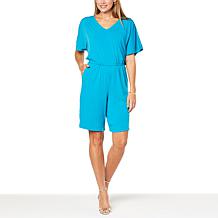 Antthony Flutter Sleeve Knit Romper