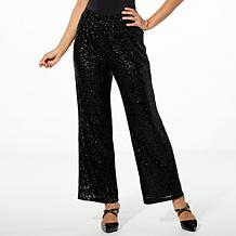 Antthony Sequin Pull-On Straight Leg Pant