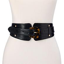 Antthony Stretch Belt with Oversized Resin Buckle