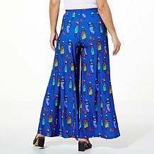 Antthony Studio Stretch Knit Wide-Leg Pull-On Pant