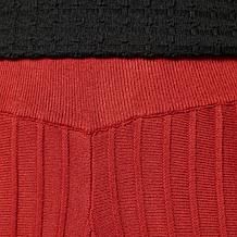 Antthony Sweater Knit Pull-On Gaucho Pant with Piping