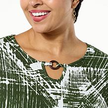 Antthony Textured Knit Dolman-Sleeve Relaxed Top