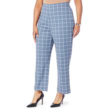 Antthony Windowpane Boss Lady Pull-On Pant