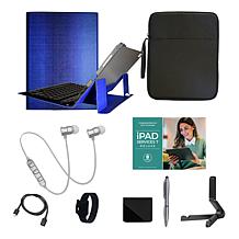 Apple 11 iPad 11th Gen 128GB w/Keyboard, Case & Starter Bundle - Blue