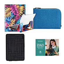 Apple 11 iPad 128GB w/Keyboard, Case, Sleeve and Accessories - Silver