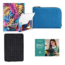 Apple 11 iPad 128GB w/Keyboard, Case, Sleeve and Accessories - Yellow