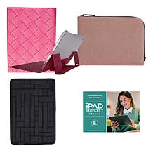 Apple 11 iPad 256GB w/Keyboard, Case, Sleeve and Accessories - Blue