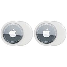 Apple AirTags 2pk Bundle w/Keychains, Luggage Tag & Voucher