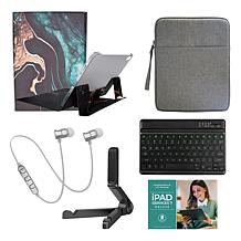 Apple iPad 10.9" 10th Gen 256GB with Keyboard, Earbuds and Case - Blue