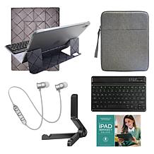 Apple iPad 10.9" 10th Gen 256GB w/Keyboard, Earbuds and Case - Silver