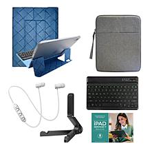 Apple iPad 10.9" 10th Gen 256GB w/Keyboard, Earbuds and Case - Silver