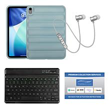Apple iPad 11" 512GB Tablet w/ Puffer Case & Keyboard