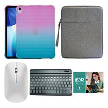 Apple iPad 11" Blue 512GB Tablet with Ombre Case & Keyboard