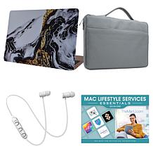 Apple MacBook Air 13" M1 Laptop Space Gray Bundle w/Bluetooth Earbuds