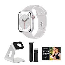 Apple Watch Series 8 GPS + Cellular 45mm M/L Bundle | HSN