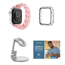 Apple Watch SE with Nylon Braided Band & Charging Stand
