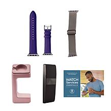 Apple Watch Series 10 46MM Rose Gold Smartwatch with M/L Bands