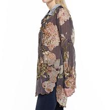 Aratta for Adriana Shirt - Faded Black Floral 