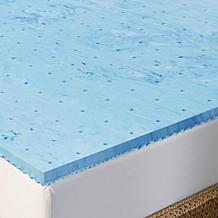 Arctic Sleep Cool Gel 1.5" 5-zone Memory Foam Mattress Topper - Twin