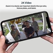 Arlo Essential 2K Outdoor Camera 2-pack with 2 Solar Panels