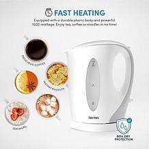 Aroma AWK-105 1.5-Liter Electric Kettle - White/Grey
