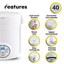 Aroma MRC-903D 3-Cup Digital Cool Touch Rice Cooker