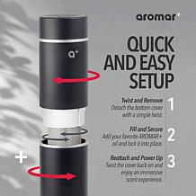 Aromar Plus Waterless Diffuser with 3 Fragrance Oils