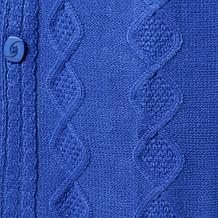 "As Is" Antthony Chunky Cable Knit Turtleneck Sweater Coat