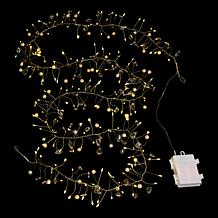 "As Is" august & leo 6.5' LED Pearl & Crystal String Lights Set of 2