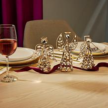 "As Is" august & leo Jeweled Angel Décor 3-piece Set with Gift Boxes