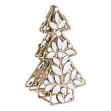"As Is" august & leo Jeweled Tree Décor 3-piece Set with Gift Boxes