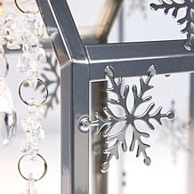 "As Is" august & leo Snowflake & Crystal Metal Lantern - Set of 2