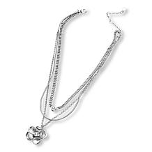 "As Is" BAUBLEBAR Goldtone 3-Row Layered Pendant Necklace