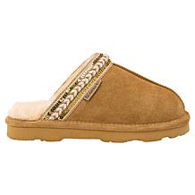 "As Is" BEARPAW® Tanya Suede Embellished Slipper Mule