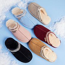 "As Is" BEARPAW® Tanya Suede Embellished Slipper Mule