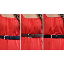 "As Is" Bell & Howell 3-pack Stretch Belt Set