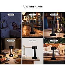 "As Is" Bell + Howell 2-pack Chelsea Deluxe Rechargeable Touch Lamp 