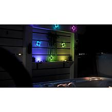 "As Is" Bell+Howell 8-pack 14-LED Solar Color-Changing Disk Lights
